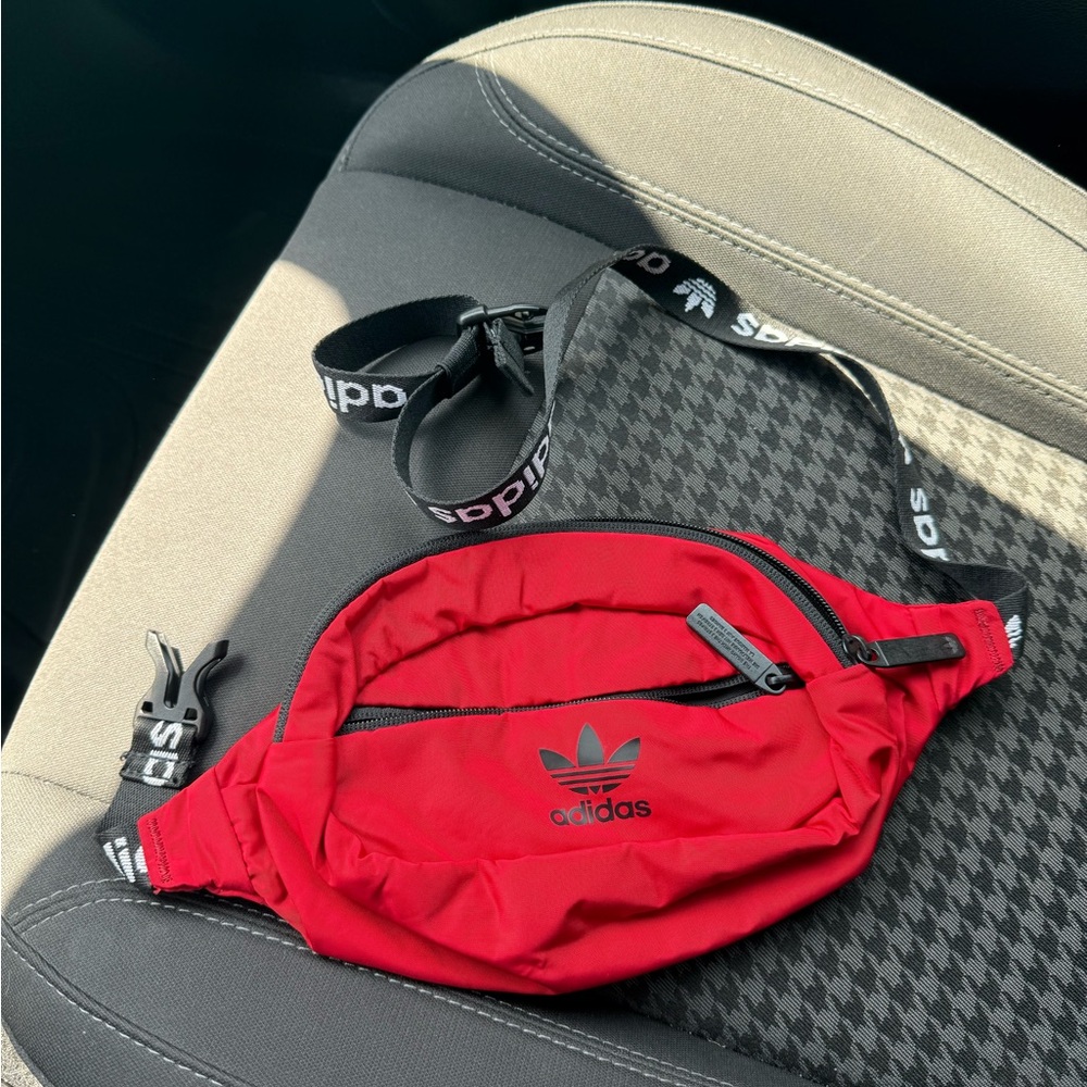 Adidas Red Belt Bag Sporty and Durable